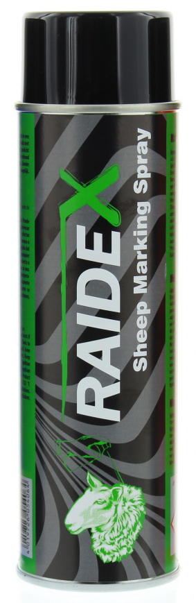 Raidex merkspray schaap groen, 500ml