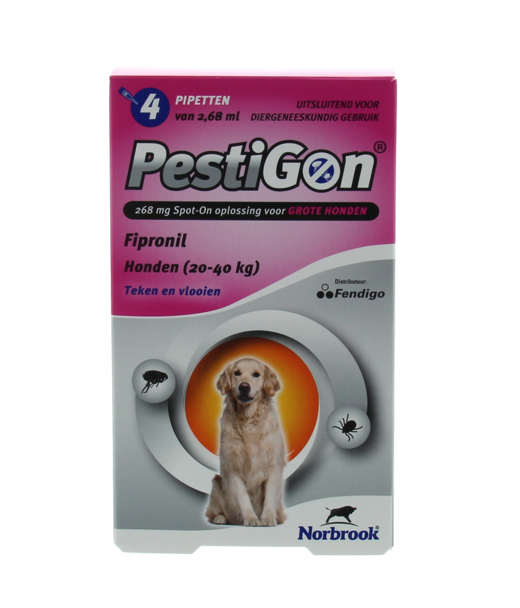 Pestigon Hond L (20-40kg), 4pip. REGNL