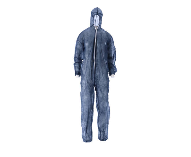 Overall disposable wegwerp blauw L