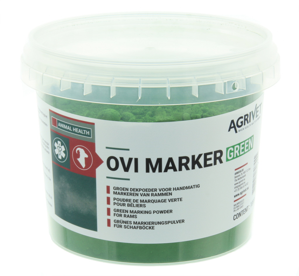 Agrivet dekpoeder Ovi Marker groen 1KG