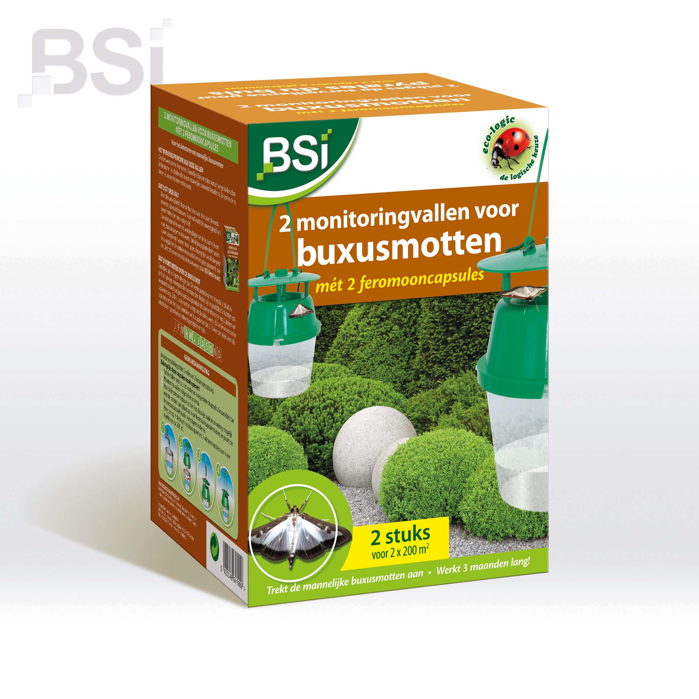 Feromoonvallen buxusmot, 2st