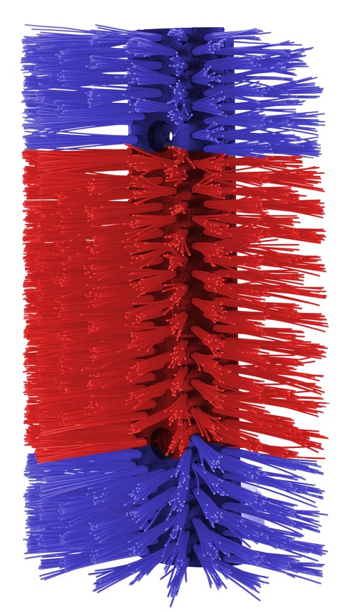 Koeborstel halfrond