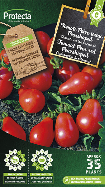 Tomaat Peer Red Pearshapped