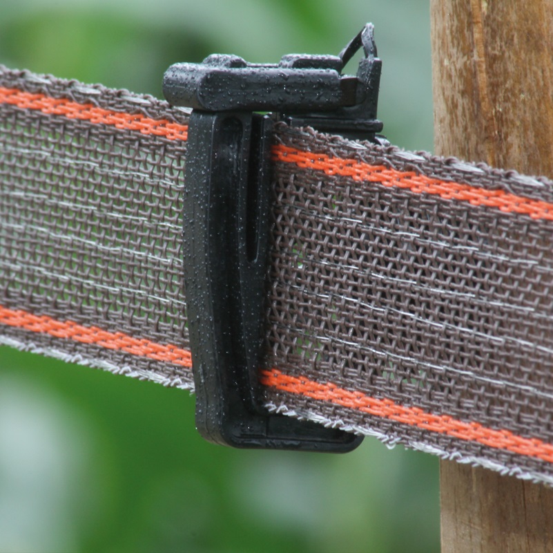 Lint bruin/rood, versterkt, 200m, 40mm