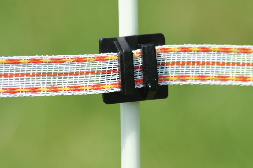 Klikisolatoren draad/lint zwart, 25st