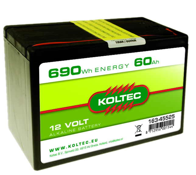 Batterij 12 volt 690 WH 60 AH, Alka