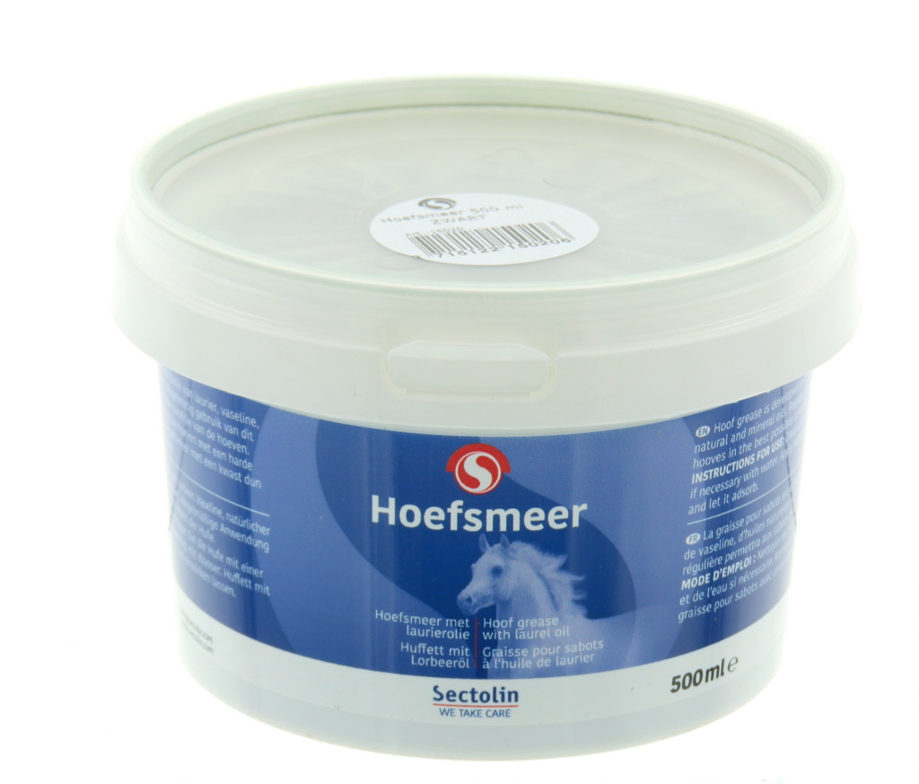 Hoefsmeer met laurier zwart, 500ml