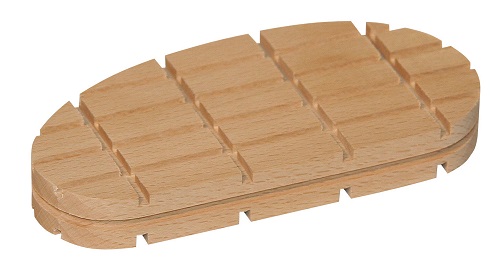Klauwblokje hout, 14mm hoog, 112mm, 50st