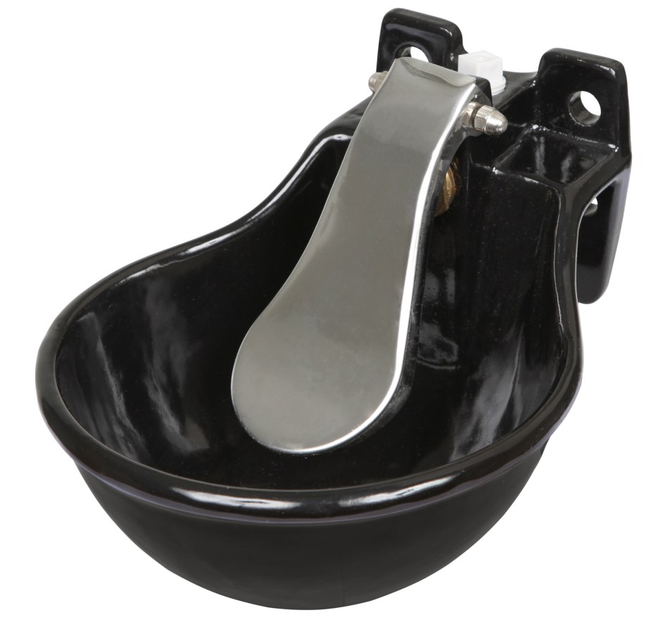 Drinkbak metaal 1/2" met rvs lepel