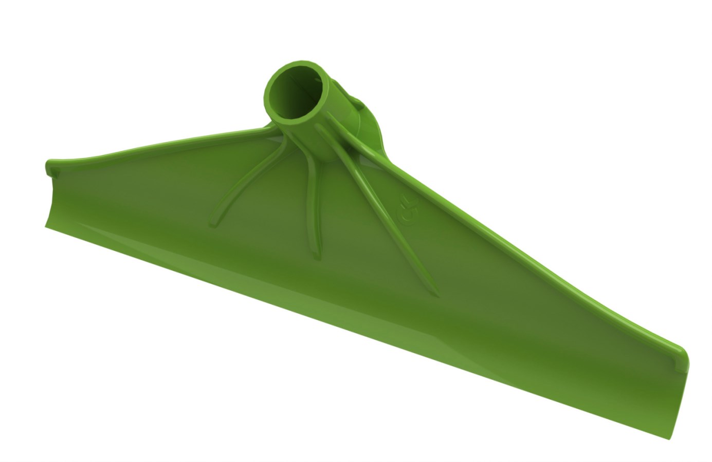 Mestschuif kunstof groen 40cm schroefdr