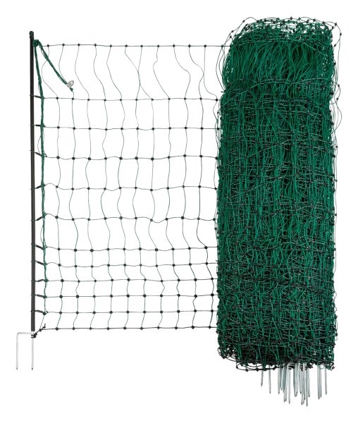 Pluimveenet groen 50m/112cm 15 palen