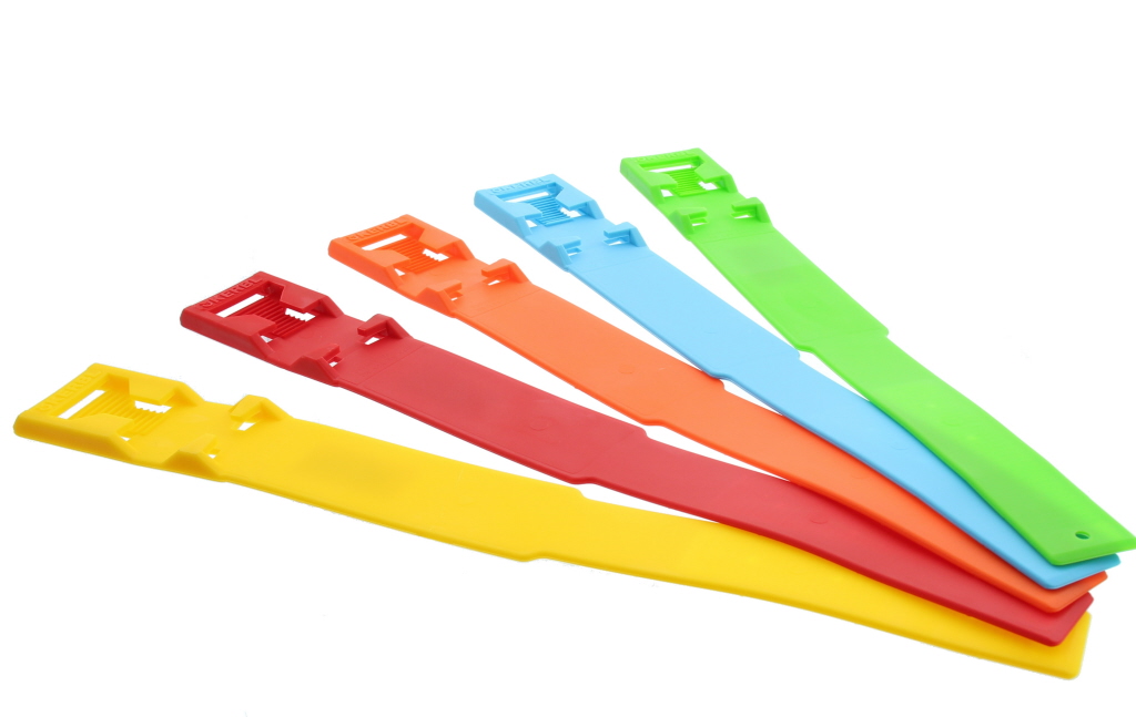 Veeherkenningsbandje plastic oranje,10st