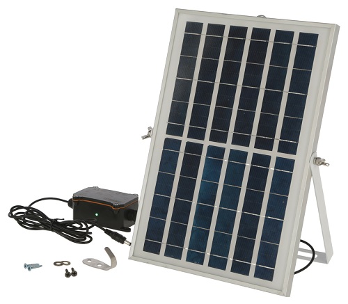 Solar-set voor kippenhokschuif