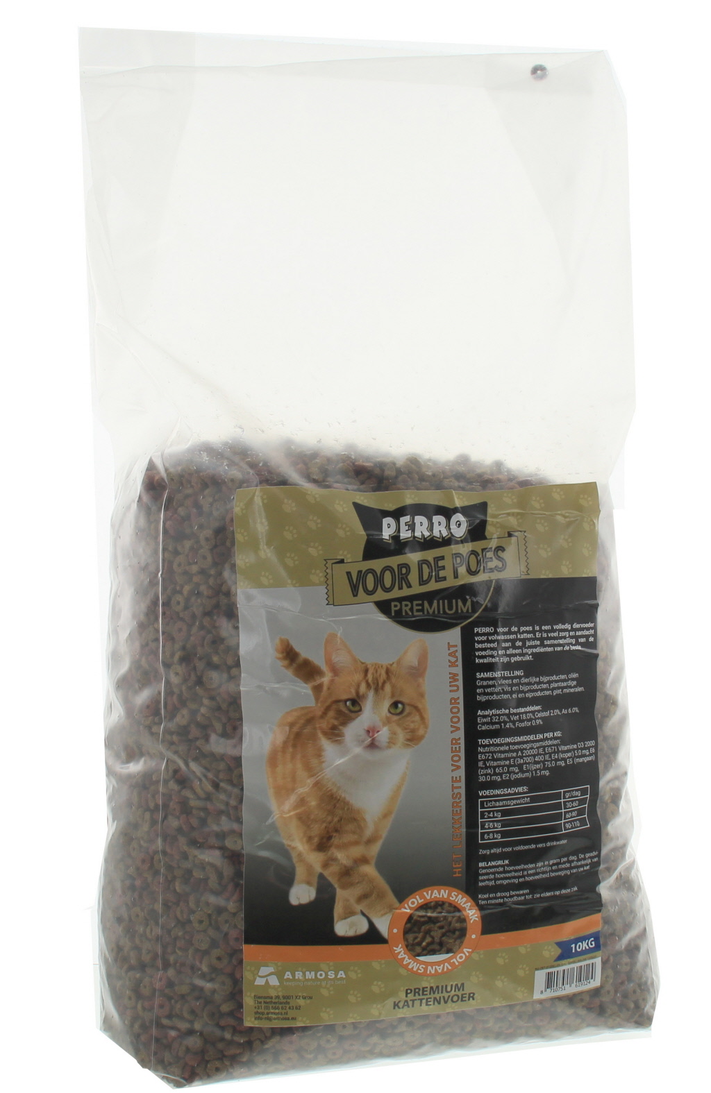 Krokante kattenbrok 6-mix, 10kg