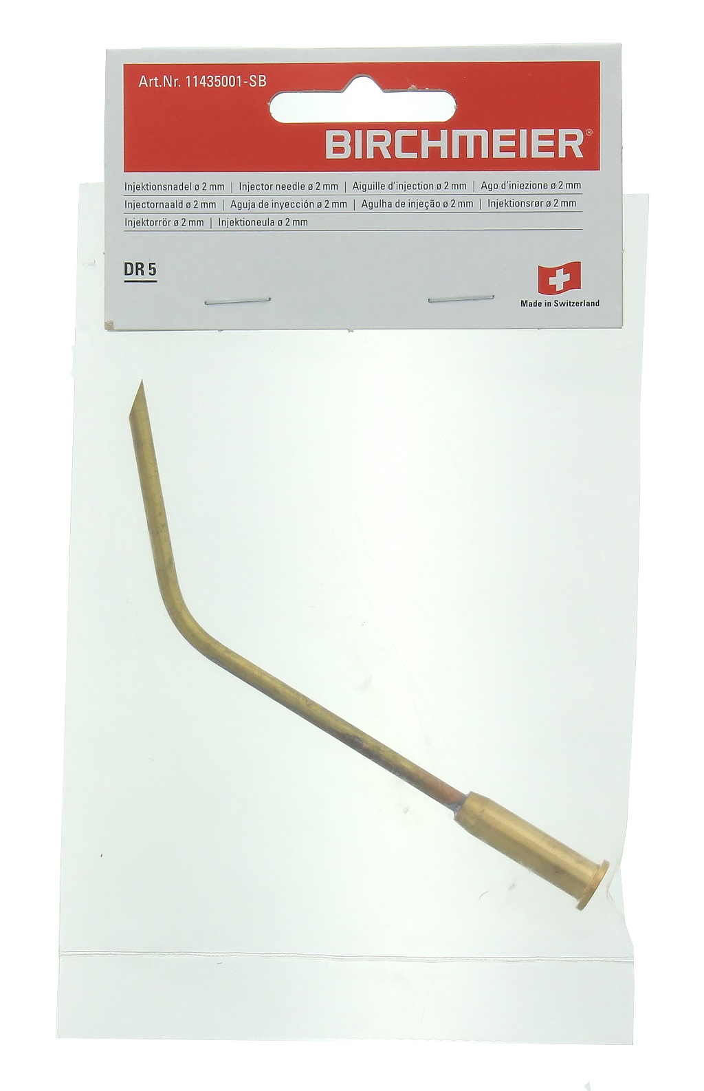 Injectienaald gebogen, kort, z: zwarte m