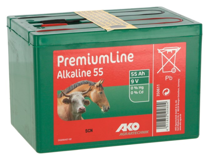 AKO batterij alkaline 9V, 175Ah