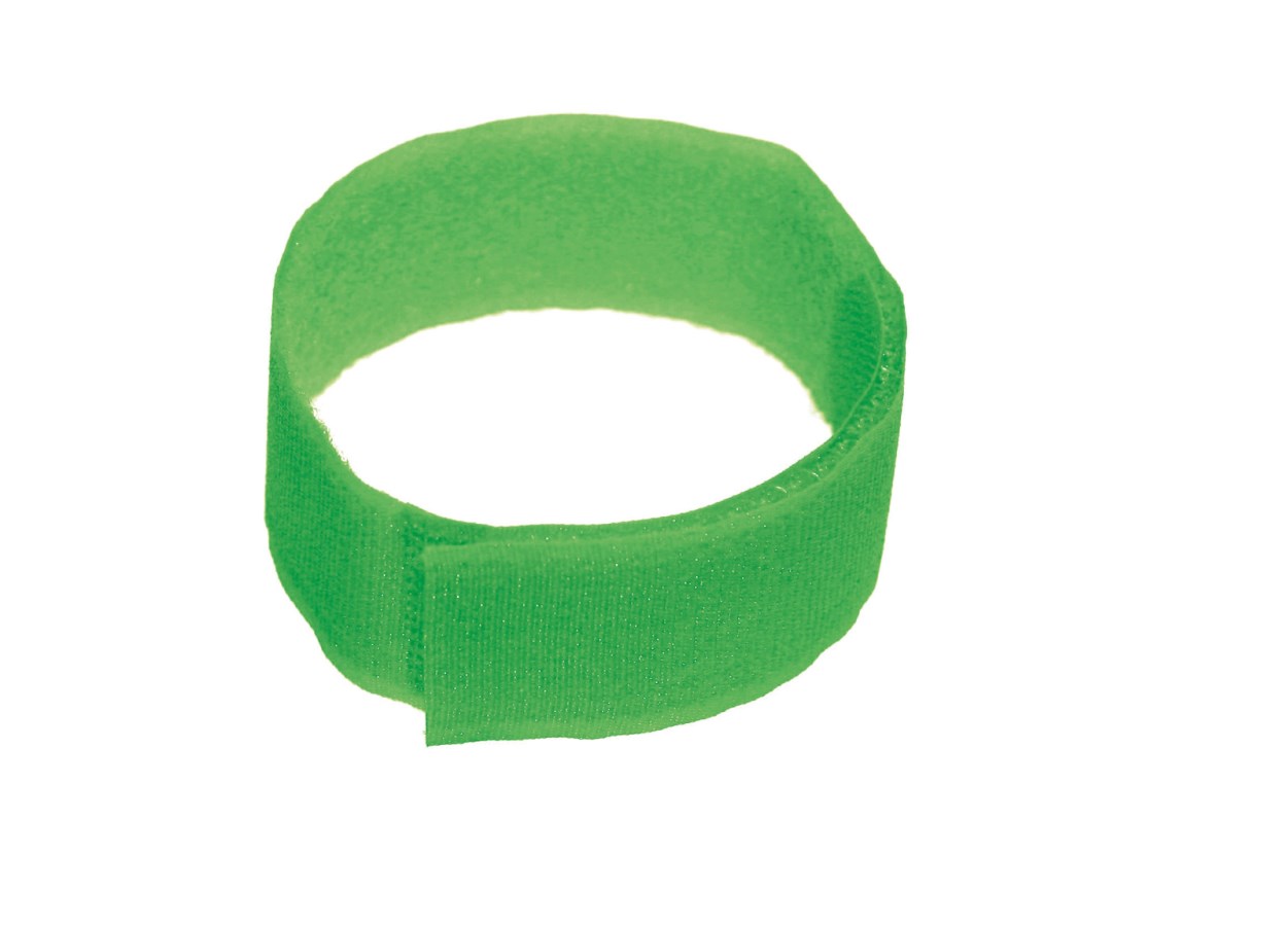 Merkbanden klit groen 36cm 10st blister