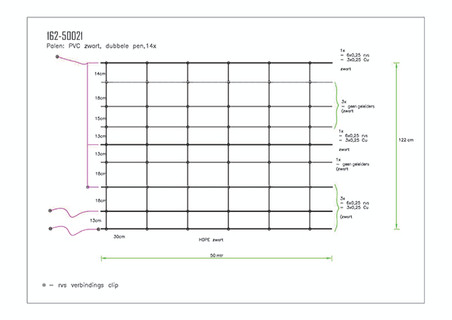 FaunaFence wolvennet 50 mtr 122cm