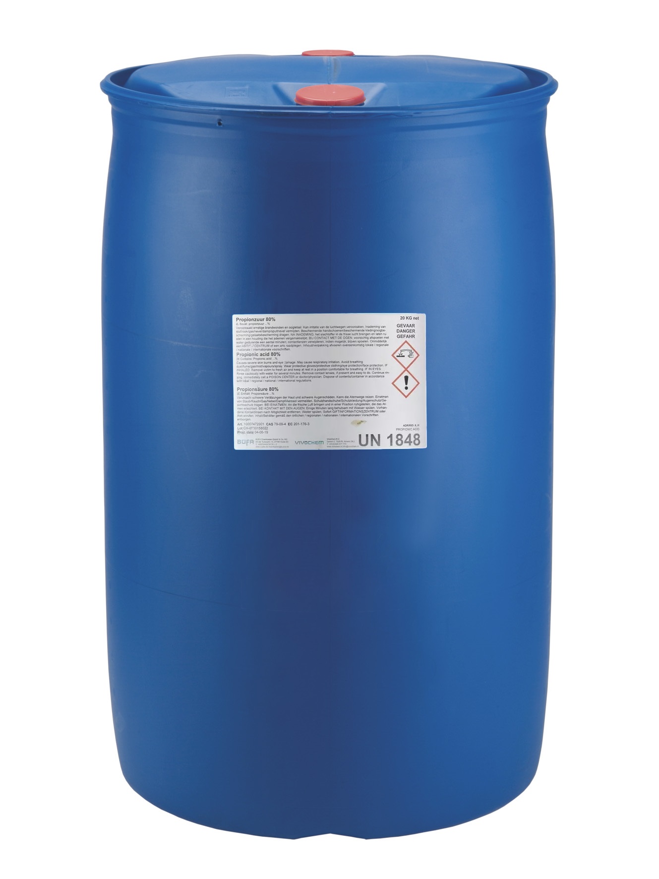 Propionzuur 80%, 200kg