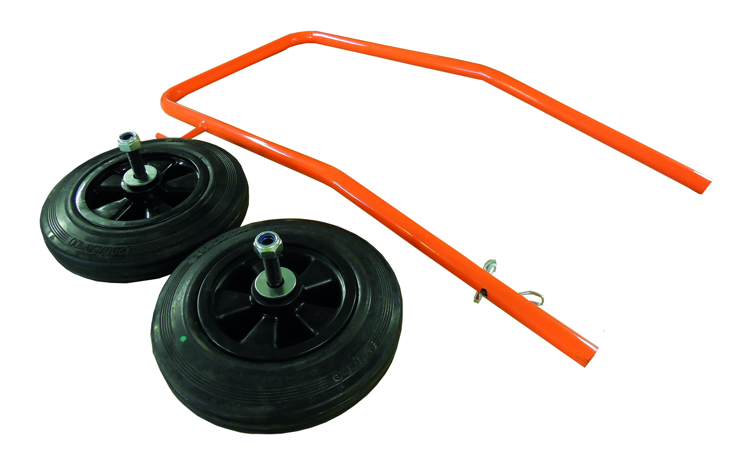 Wielen en handvatten voor plat chassis
