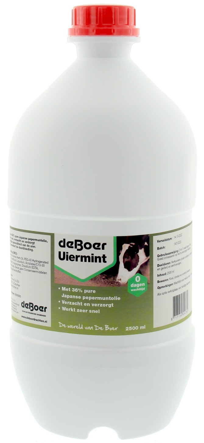 UIERMINT 36% DE BOER DRACHTEN 2500ML.