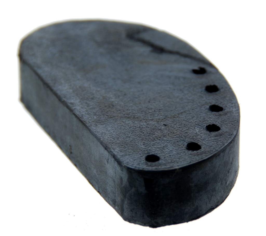 Hoefblokjes rubber, 10st + nagels