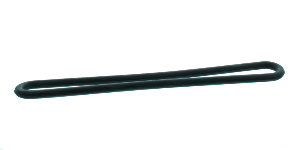 Nekkoord/karrubber zwart, 25cm