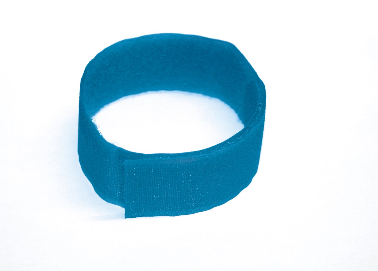 Merkbanden klit blauw 36cm 10st blister